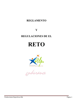 Reglamento - Copa Endurance 2014
