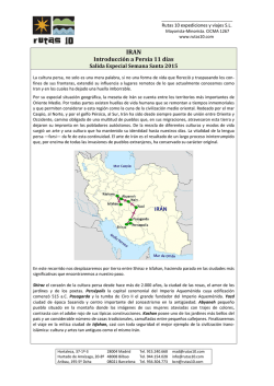 Introducci&oacute;n a Persia 11 d&iacute;as - Rutas 10