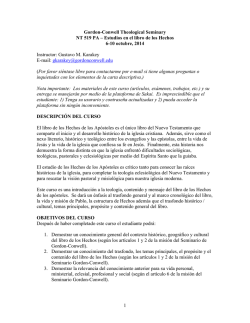 Estudios en el Libro de los Hechos - Gordon-Conwell Theological