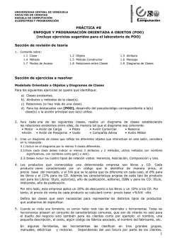 incluye ejercicios sugeridos para el laboratorio de POO
