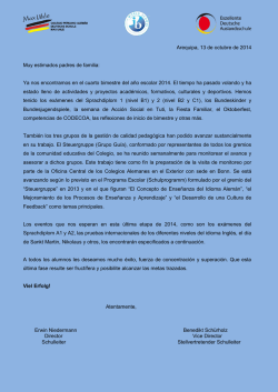 Bolet&iacute;n informativo - Colegio Max Uhle