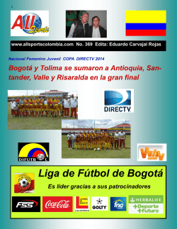 Liga de Fútbol de Bogotá - Liga de Fútbol del Atlántico