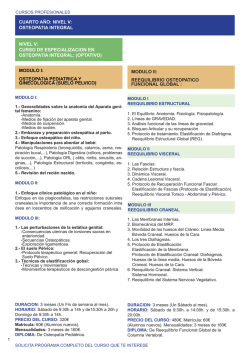 programa nivel V.2 - Instituto Aragonés de Osteopatía