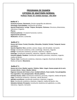 programa de examen - anatomía normal | f.c.m. | u.n.c.