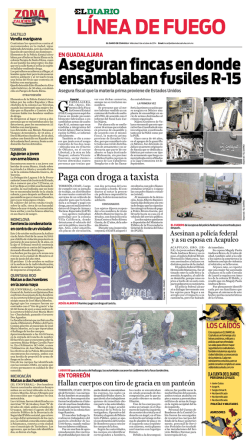 Aseguran fincas en donde ensamblaban fusiles R-15 - El Diario de