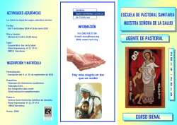 Curso Bienal de Agente Pastoral Sanitaria - CSSCC Centros Socio
