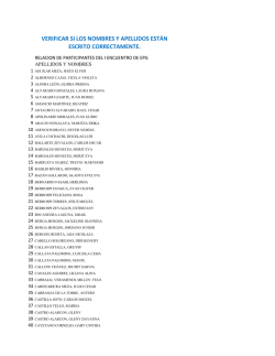 verificar si los nombres y apellidos est&aacute;n escrito correctamente.