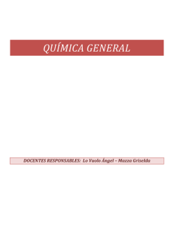 QU&Iacute;MICA GENERAL - Escuela Industrial Superior