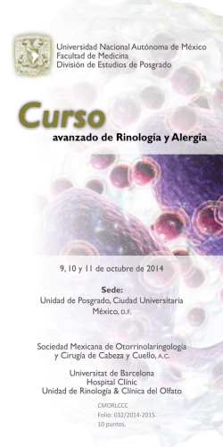 avanzado de Rinología y Alergia Curso - smorlccc