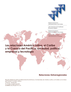 Las relaciones América Latina, el Caribe y la Cuenca del Pacífico