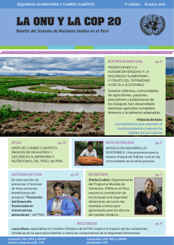 Seguridad alimentaria y cambio climático - Sistema de las Naciones