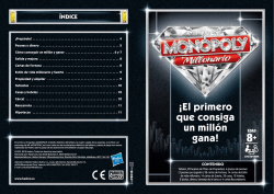 MONOPOLY Millonario Instructions - Hasbro