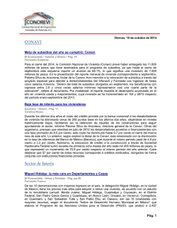 CONAVI Sector de Inter&eacute;s - CONOREVI