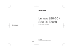 Lenovo S20-30, S20-30 Touch - produktinfo.conrad.com