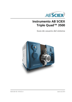 Instrumento AB SCIEX Triple Quad™ 3500 Guía de usuario del