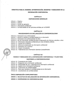 DIRECTIVA PARA EL INGRESO, DETERMINACIÓN - Sunass