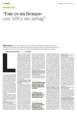 “Este es un frenazo con ABS y sin airbag” - Papel Digital