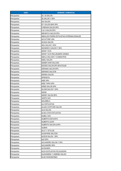 GIRO NOMBRE COMERCIAL Peluquerias 20 - BBVA Continental