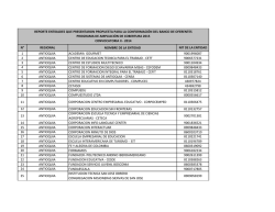 N° REGIONAL NOMBRE DE LA ENTIDAD NIT DE LA - Sena