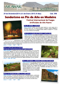Senderismo en Fin de Año en Madeira - ARAWAK VIAJES