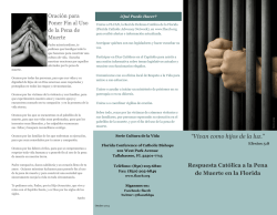 &ldquo;Vivan como hijos de la luz.&rdquo; - Florida Catholic Conference