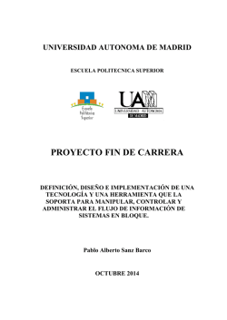 PROYECTO FIN DE CARRERA - Universidad Autónoma de Madrid