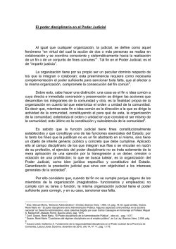 Régimen Disciplinario - Poder Judicial Tucumán
