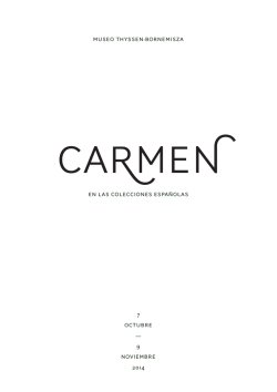 Carmen en las colecciones españolas - Museo Thyssen-Bornemisza