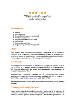 AVISO LEGAL TTM - Fundación Española de la Tartamudez