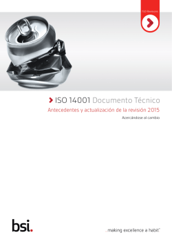 Descargue el documento técnico de ISO 14001:2015 - BSI