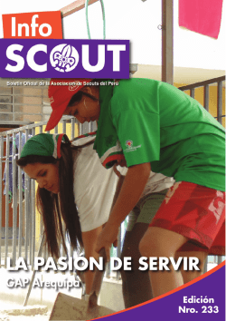 LA PASIÓN DE SERVIR - Scouts del Perú