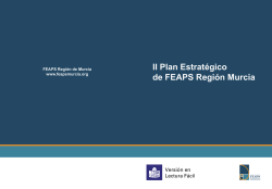 II Plan Estratégico de FEAPS Región Murcia