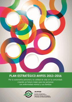 Plan Estratégico: AVIFES 2013-2016. Cuaderno técnico nº 8