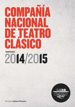 Descargar PDF Temporada CNTC 2014/15 - Compañía Nacional de