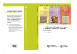 Codex Alimentarius para cereales, legumbres, leguminosas y