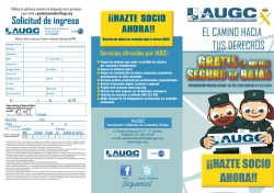 ¡¡HAZTE SOCIO AHORA!! - Asociación Unificada Guardia Civil Lugo