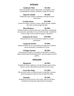 Descargar Carta en Formato PDF - Bar Italia Restobar