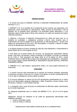 REGLAMENTO GENERAL SECCI&Oacute;N CONCURSO 2015 - Ameride