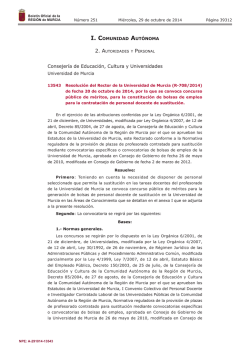 Resolución del Rector de la Universidad de Murcia (R-708/2014)