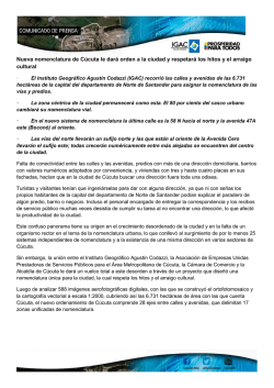 Nueva nomenclatura de C&uacute;cuta le dar&aacute; orden a la ciudad y