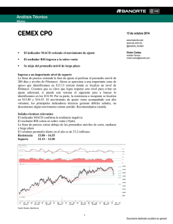 10/13/2014 ANALISIS TECNICO - Casa de Bolsa Banorte Ixe