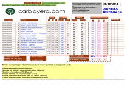 QuinielaJ14 - Carbayera