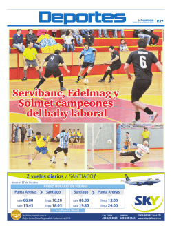 DeporteS - La Prensa Austral