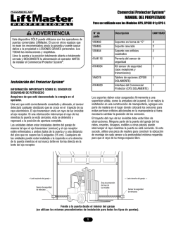 ADVE ADVER ADVERTENCIA - LiftMaster