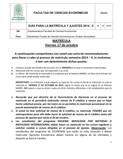 circular guía matriculas y ajustes