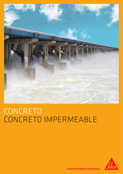 [PDF] Concreto Impermeable Una mirada reciente - Sika Colombia