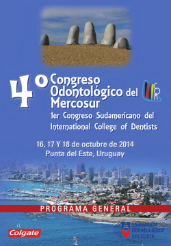 Ver Programa Definitivo - 4° Congreso Odontológico del Mercosur