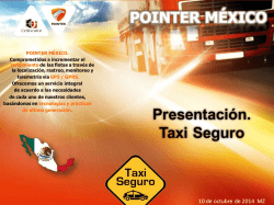 Presentación. Taxi Seguro POINTER MÉXICO