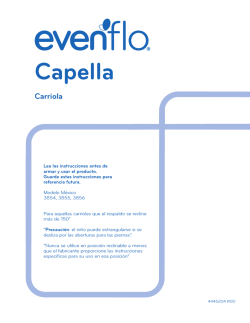 Gu&iacute;a de instalaci&oacute;n - Evenflo