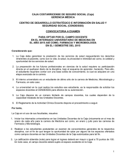CAJA COSTARRICENSE DE SEGURO SOCIAL (Caja - Cendeisss